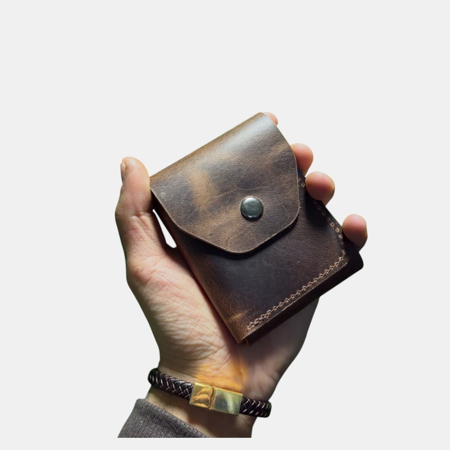 Derivica™ El Yapımı Hakiki Deri Erkek Cüzdanı